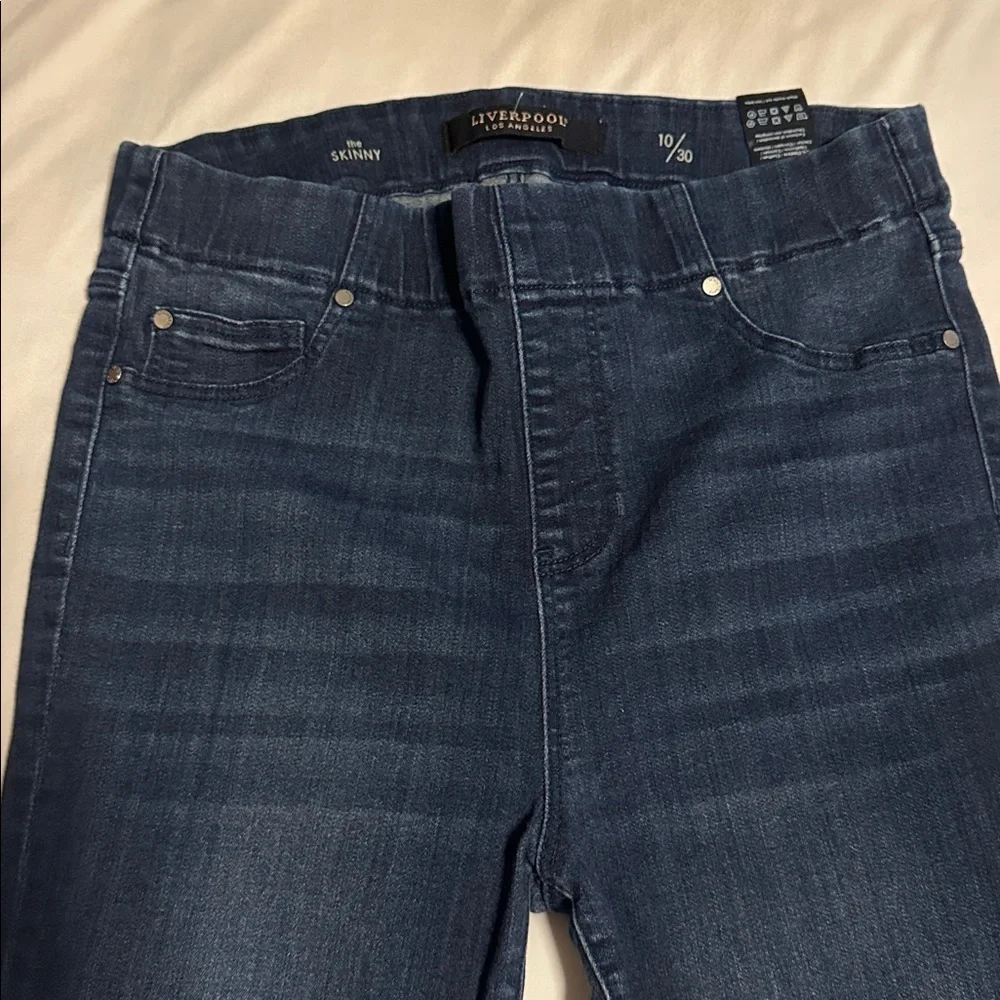 Liverpool Los Angeles Skinny Elastic Waist Jeans